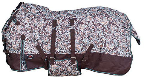 CHALLENGER 395B Weidedecke, wasserdicht, 1200D, Regenpferd, leicht, 208,3 cm