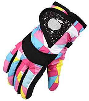 Blingko Skihandschuhe Kinder 4 Jahre Verdickt Winterzeit Handschuhe Finger Winter-Handschuhe Jungen & Mädchen Winterhandschuhe für Outdoor-Sport in Winter Adventskalender Kinder