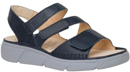 blaue HALINA Dreiklett-Sandale