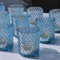 Vohocandle 12 bicchieri da tè in vetro blu per matrimoni, decorazione da tavolo, portacandele in vetro per festa di compleanno, per decorazione della casa