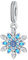 BIZK Schneeflocke Charm-Anhänger für Armband 925 Sterling Silber Charm Bead Pendant für Europäische Armbänder und Halsketten