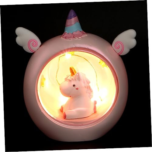 Hemobllo Harz-nachtlichtgeschenke Lampe Für Kinderzimmer Kinderbett Licht Led-kinderzimmer-nachtlichter Batteriebetriebenes Nachtlicht Kinder Nachttischlampe Mädchen Herz Ornamente Baby