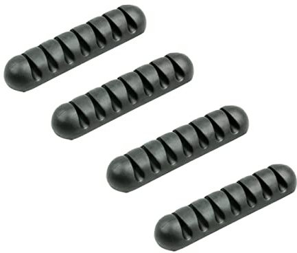 HOMSFOU 4 Stück Sieben-Loch-Faden verdrahter Kabel-Organizer für den Schreibtisch Kabel-Draht-Organizer Kabelorganizer usbkabel schreibtische multifunktionswerkzeug 7-Loch-Draht-Organizer