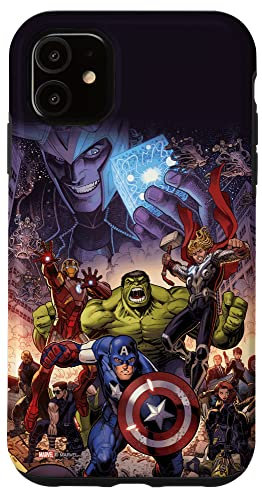 Marvel The Avengers Infinity Saga Comic Cover Case for iPhone 11