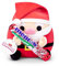 Snackles Christmas 35 cm, Santa Claus and Candy Cane Mentos by ZURU Cuddly Squishy Comfort Plush with License Snack Brand Accessory (Santa Claus, Candy Cane Mentos)