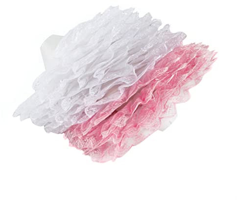 KONTONTY Spitzenstraußkragen Hochzeitsdeko Blumenhalter Rund Kragendekor Dekoration