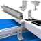 Rail de montage en aluminium profilé PV pour installation de panneaux solaires, toit plat, toit en métal, installation facile et rapide (pour 3 panneaux solaires de 30 mm)