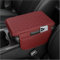 XMCMBS Maßgeschneidert Auto Mittelkonsole Armlehne Kissen Für Seat Leon FR Ibiza Cupra Altea Alhambra,Armlehnenbox aus Gedächtnisschaum für Fahrzeuge Zubehör,F/Red
