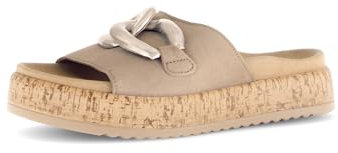 Gabor Damen Pantoletten, Frauen Slipper,Best Fitting,sommerclogs,Sandalen,Freizeitschuhe,Schlupfschuhe,schluepfschuhe,Rabbit/Puder,44 EU / 9.5 UK
