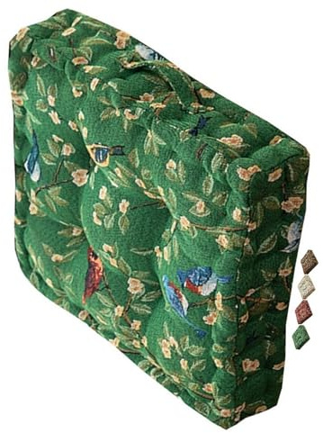 Stuhlkissen Grün Bodenkissen Schaumstoff Sitzkissen mit Griff Dickes Sitzkissen Boden Sitzkissen für Stühle Polster Sitzpolster Sofakissen 40x40 Kissenauflage Outdoor Kissen für Fensterbank(294)