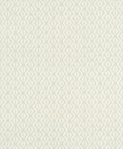 Rasch Beachhouse 410686 - Papel pintado (fieltro), diseño mediterráneo, color verde y blanco