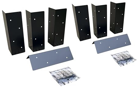 Selections Metal Raised Garden Vegetable Bed Corner Fixing Brackets - Pack of 8