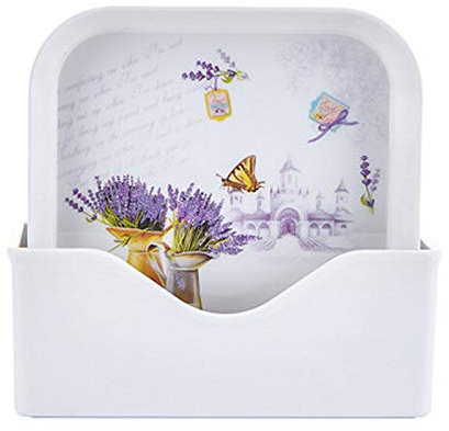 Lot de 8 assiettes carrées en plastique pour table de salle à manger - Assiettes blanches pour collations aux fruits et fruits secs