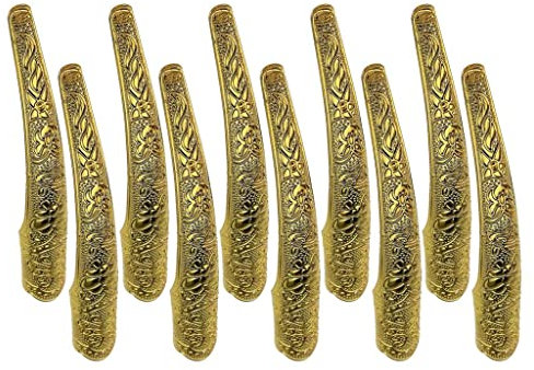 Jojomis Chinese Ancient Punk Vintage Gold Claw Bend Knuckle Fingernail Ring 11.5 cm