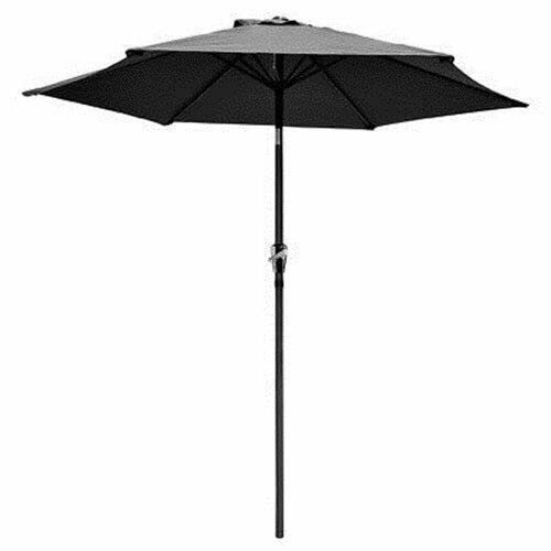 HUIBBGO Sombrilla de Aluminio para Exteriores de 2,5 m, para Patio, Playa, jardín, con manivela