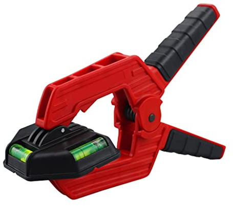 3'' Heavy Duty Spring Clamp for W/Spirit Levels Strong Adjustable Quick Grip Clip for Woodworking Clamping Securing Glu Multifunction Strong Spring Clamp with Spirit Levels Heavy Duty Clip