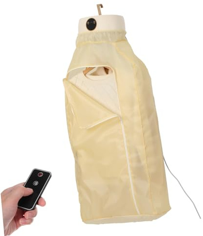 NUOBESTY Tragbarer Elektrischer Wäschetrockner Nylon Konstruktion Kompakter Kleiner Trockner mit Timer und Leiser Abs für Wohnungen und Urlaubsreisen