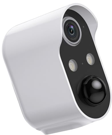1080p Überwachungskamera mit intelligenter Erkennung ABS Kamera Einfache Installation für Innen & Außen AI Menschenerkennung