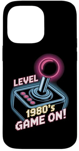 Level 1980's Game On Retro Arcade Joystick Case for iPhone 14 Pro Max