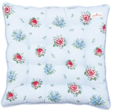 GreenGate Alivia Sitzkissen Pale Blue 40x40cm