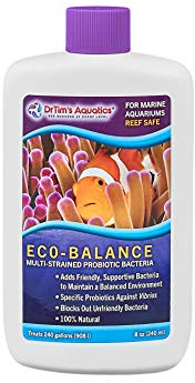 DrTim's Aquatics Eco-Balance for Reef Aquariums – Multi-Strained, Supportive Probiotic Bacteria to Maintain a Balanced Fish Tank Environment-8 oz.