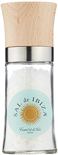 Sal de Ibiza Salzmühle, mit grobem Meersalz
