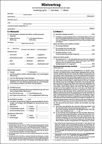 SIGEL MV469/25 Mietverträge mit Hausordnung, 6seitig, DIN A4, 25 Stück