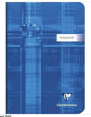Vokabelheft Clairefontaine, DIN A5, 32 Blatt, 90g, liniert mit 2 Mittelstrichen 36889C