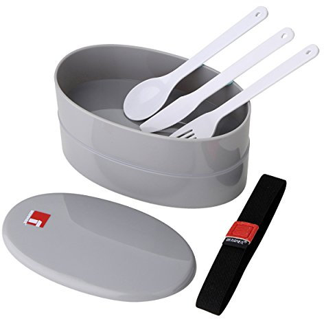 Bergner Walking Business Set Alimentare 2 Strati, Grigio, 10 x 17 x 10 cm