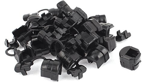 sourcingmap® 20 Pcs HDB-A5B Round Cable Wire Strain Relief Bush Grommet 14mm Length