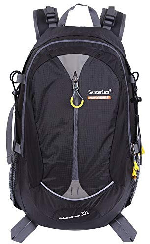 EGOGO 32 l Wasser-Resistent Outdoor Sport Wandern Camping Radfahren Rucksack Daypack S2128 (Schwarz)
