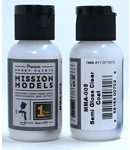Mission 30ml (1oz) Semi-Gloss Clear Coat Models MMA-005