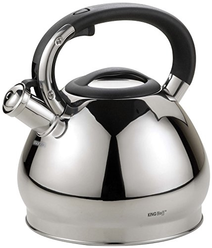 Whistling Kettle 3.4 L Stainless Steel Silver/Black Induction/Stove TOP