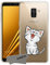 Sunrive Coque pour Samsung Galaxy A8 2018, Silicone Étui Housse Protecteur Souple TPU Gel Transparent Back Case(TPU Chat 2)+ Stylet OFFERTS