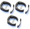 3 x Ø 34mm Zaun Pfosten rund Befestigung Schelle Halter für Gartenzaun Draht Gitter an Pfahl in grau Schweidraht Maschendraht Gitterzaun