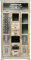Kare Design Schrank Barber Shop, Schrank mit Schubladen und Türen, Friseurbedarf, Hochkommode Retro, (H/B/T)k, 161x81x32cm