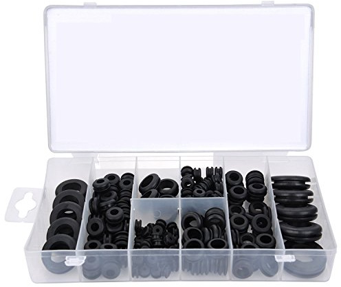 DollaTek 200 pcs caoutchouc oeillet ensemble harnais fil joint
