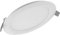 LEDVANCE Flache Downlight mit sehr schlankem Gehäuse und integriertem Treiber | energiesparend, Deckenauschnitt 105, 6W, warm weiß | DL SLIM DN 105 6 W 3000 K WT