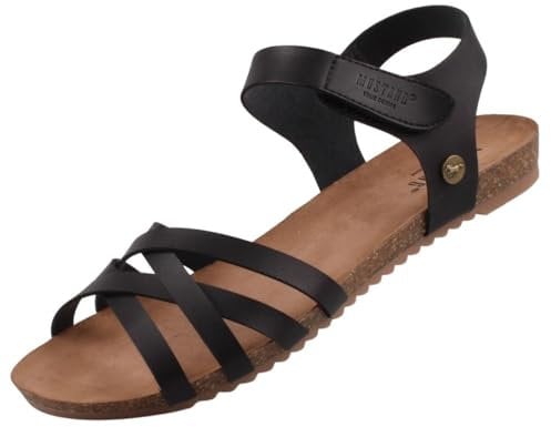 MUSTANG Damen Sandalen Schwarz EU 37