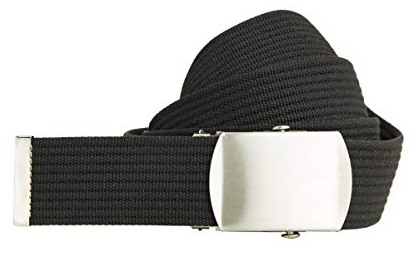 shenky Bandgürtel | 4cm Breite| Nylon Gürtel mit Gürtelschnalle | Herrengürtel | Schnalle | Damengürtel | belt | Koppelgürtel | Nylongürtel | Outdoor Militär | Schwarz | 110cm