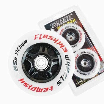 TEMPISH Inliner Rollen Flashing 90 mm 85A Set 2 STK, Weiss
