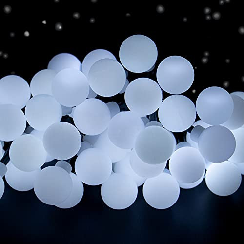 Solar String Lights, 29.5ft 60LED Solar Garden Fairy Light Waterproof Outdoor Flower String Light for Patio Christmas Tree Lawn Party Décor (White)