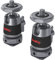 SMALLRIG mini Ball Head (2er-Pack) mit 1/4-Schraube und Abnehmbarer Schuhhalterung, 360 Grad drehbarer Aluminium-Stativkopf für Kamerastative, Einbeinstative, Camcorder, max. Belastung 1,5kg - 2948B