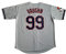 GHTPGT Herren Ricky Vaughn Movie Jersey 90s Hip Hop Stitched Sports Fan Baseball Trikots Stitched, grau, Mittel
