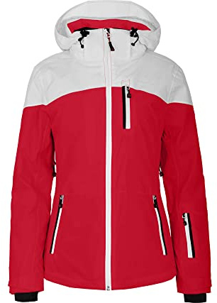 Bergson NUOLJA | Damen Skijacke - Sportliche Damen Skijacke mit Supra-Tex 20.000 Membran, Normal-/Kurzgrößen, 100% wasserdicht (20.000 mm Wassersäule) & verschweißte Nähte, Winddicht & höchste Atmung