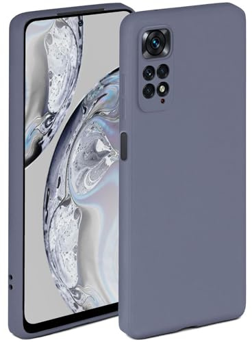 ONEFLOW Soft Case für Redmi Note 11S Hülle aus Silikon mit Kameraschutz, Silikonhülle mit erhöhtem Schutz fürs Display, Backcover Schutzhülle, weiche Handyhülle, Blau Grau