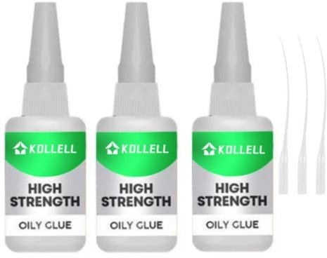 High Strength Oily Glue,Universal Super Glue,Welding High-Strength Oily Glue, Used For Quick Repair Of Metal, Plastic, Wood, Glass, Jade And So On(50g/pcs) (3PCS)