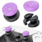 PlayRealm NO Falling Off Thumbstick Extender & Silicone Grip 2 Sets for PS5 & PS4 Controller (Turbo Purple)