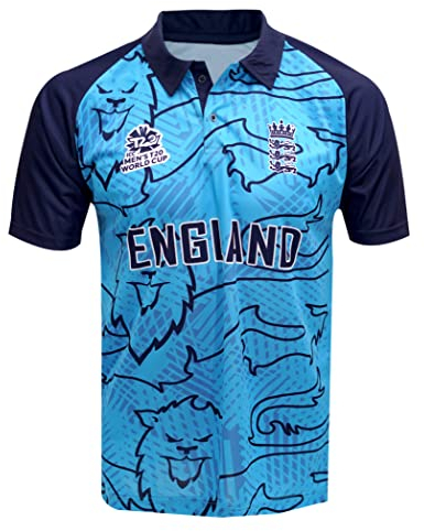 England ODI Cricket Jersery Worldcup T20 Shirt, Blau, S