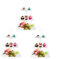 Trintion 3 Stück Etagere 3 Etagen Teller Tortenständer Weiß Kuchenständer Wiederverwendbar Cupcake Ständer zum Dekorieren Dessert Servierständer Weiß für Hochzeit Geburtstag Party Servierplatte